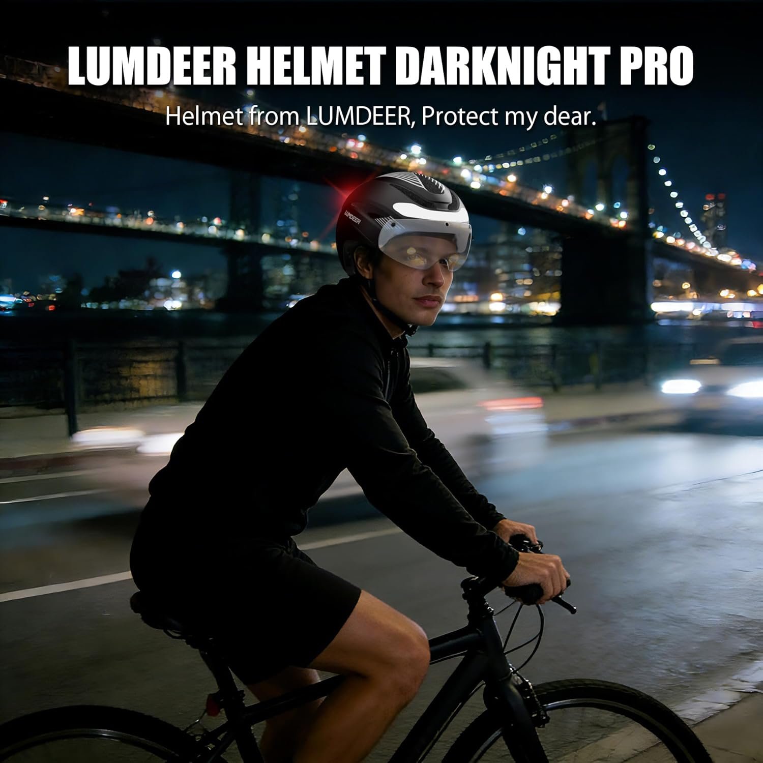 LUMDEER Bike Helmet Adults, Ebike Helmet NTA 8776 with Lights Front and Back & Turn Signals & Brake Light & Photochromic Visor, Urban Commuter Cycle Helmet for Men and Women - Image 8
