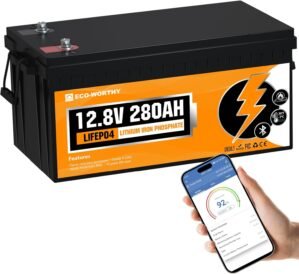 ECO-WORTHY 12V 280AH LiFePO4 Batter...