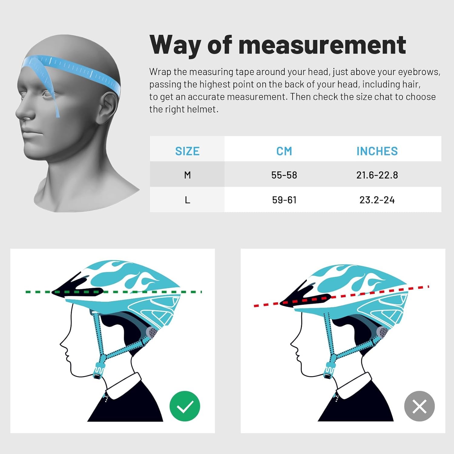 Favoto Bike Helmet for Men Women, Lightweight MTB Road Commuter Cycling Helmet, 27-Vent Breathable Bicycle Helmet - Image 7