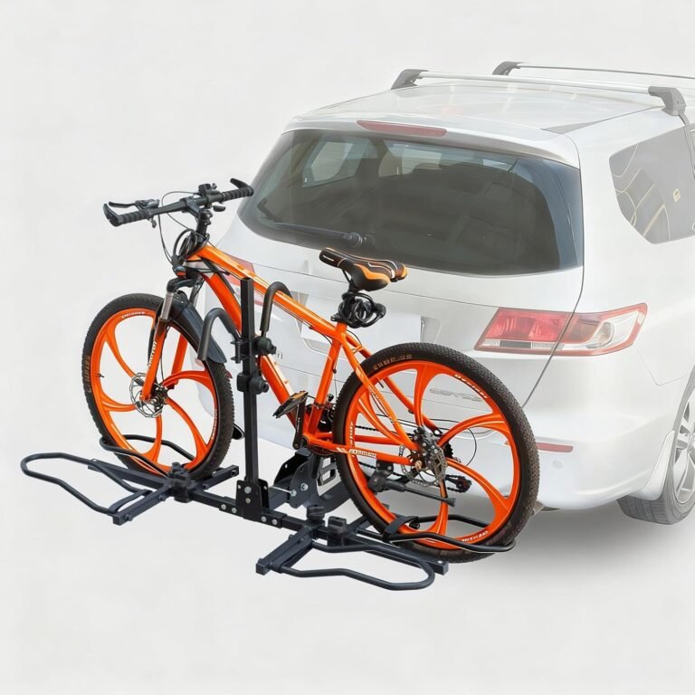 Bike Rack for Car - 2 Electric Bike Rack Trunk Carrier for SUV Caravan Jeep 2 Inch Receiver Foldable and Heavy Duty Bracket for Car