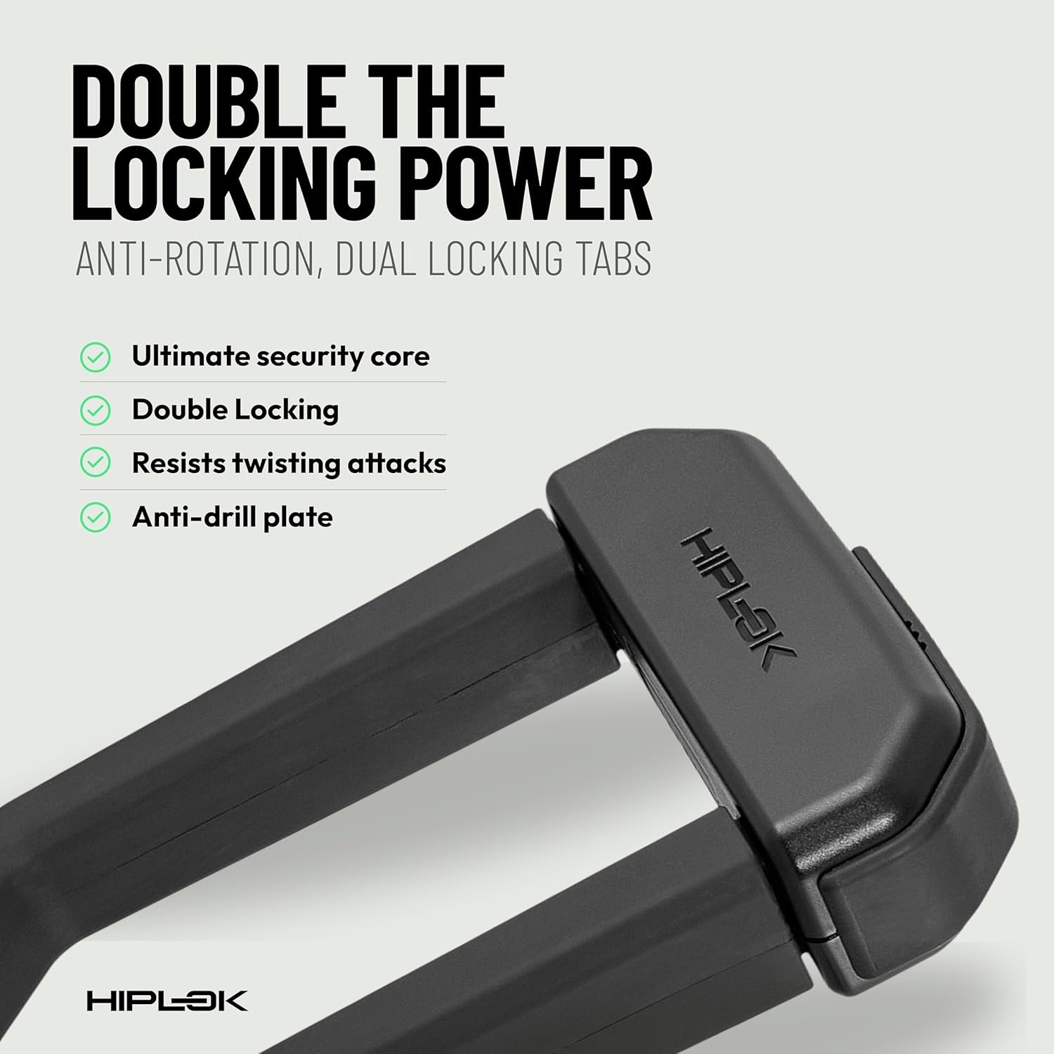 Hiplok DX1000 Anti-Angle-Grinder D Lock, Sold Secure Powered Cycle Diamond, Heavy Duty U Lock for Bicycle, E-Bike, Cargo Bike & Motorbike, High Security Bike Lock with 3 Keys - Image 4