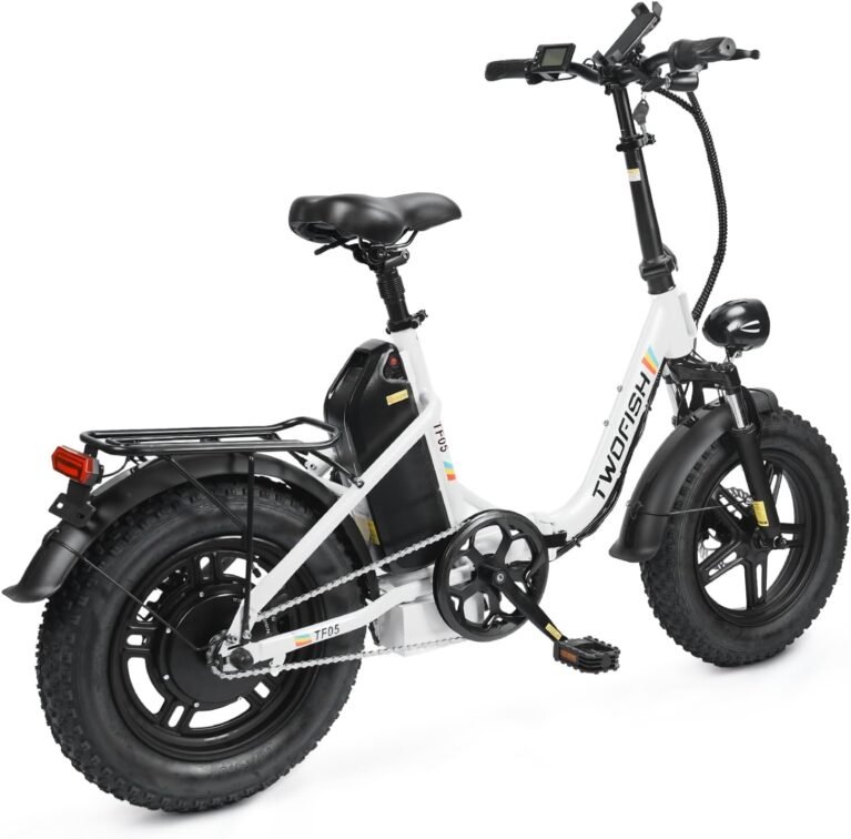 16-Inch Shock-Absorbing Adult Off-Road Electric Bicycle, Unisex and Youth 250w Pedal-Assist Electric Bicycle, Removable 54.6v 12ah Battery, Suitable for Urban Commuting and Camping