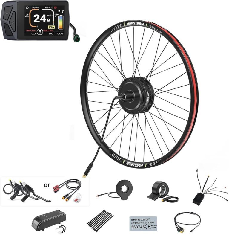 36V 250W Electric Bike Conversion Kit – Rear Hub Brushless Motor EBike Conversion Kit for 26" 27.5" 28" 29" 700C with Upgraded Controller, Optional Display & PAS Sensor for MTB (No Battery)