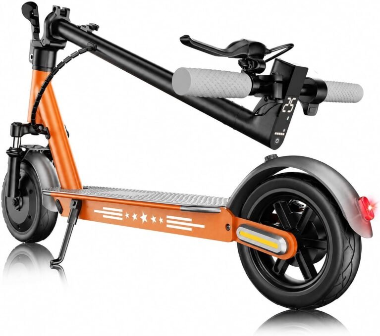 Electric Scooter for Adults,8.5”/10” Solid Tires,UP to 25KM/H,350W Powerful Motor,35/45KM Range with Braking System,Foldable Lightweight Electric Scooter,Max Load 120KG,App Control