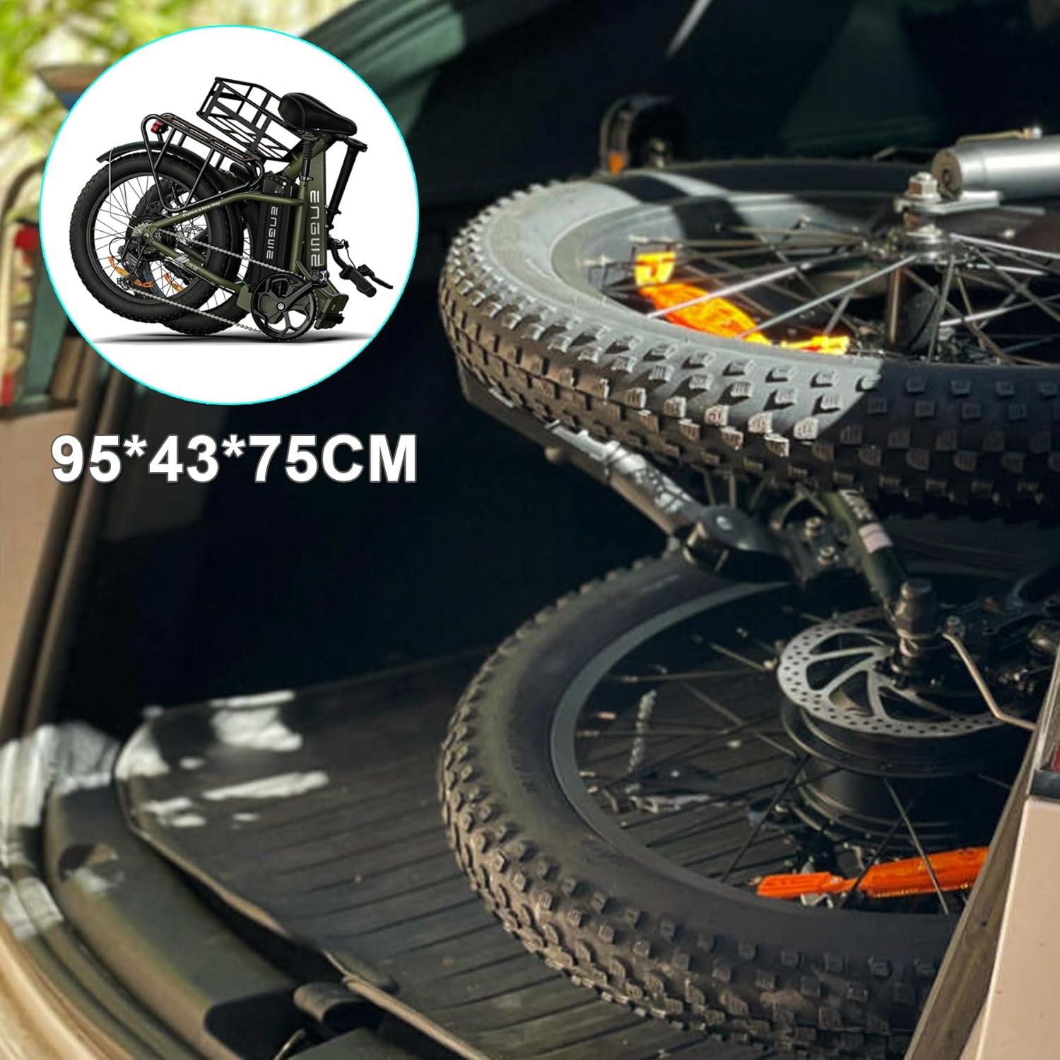 ENGWE Electric Bike for Adults 20" Foldable Electric Bicycle Trekking Step-through City E-Bike 36V 15.6Ah Removable Battery - Image 5