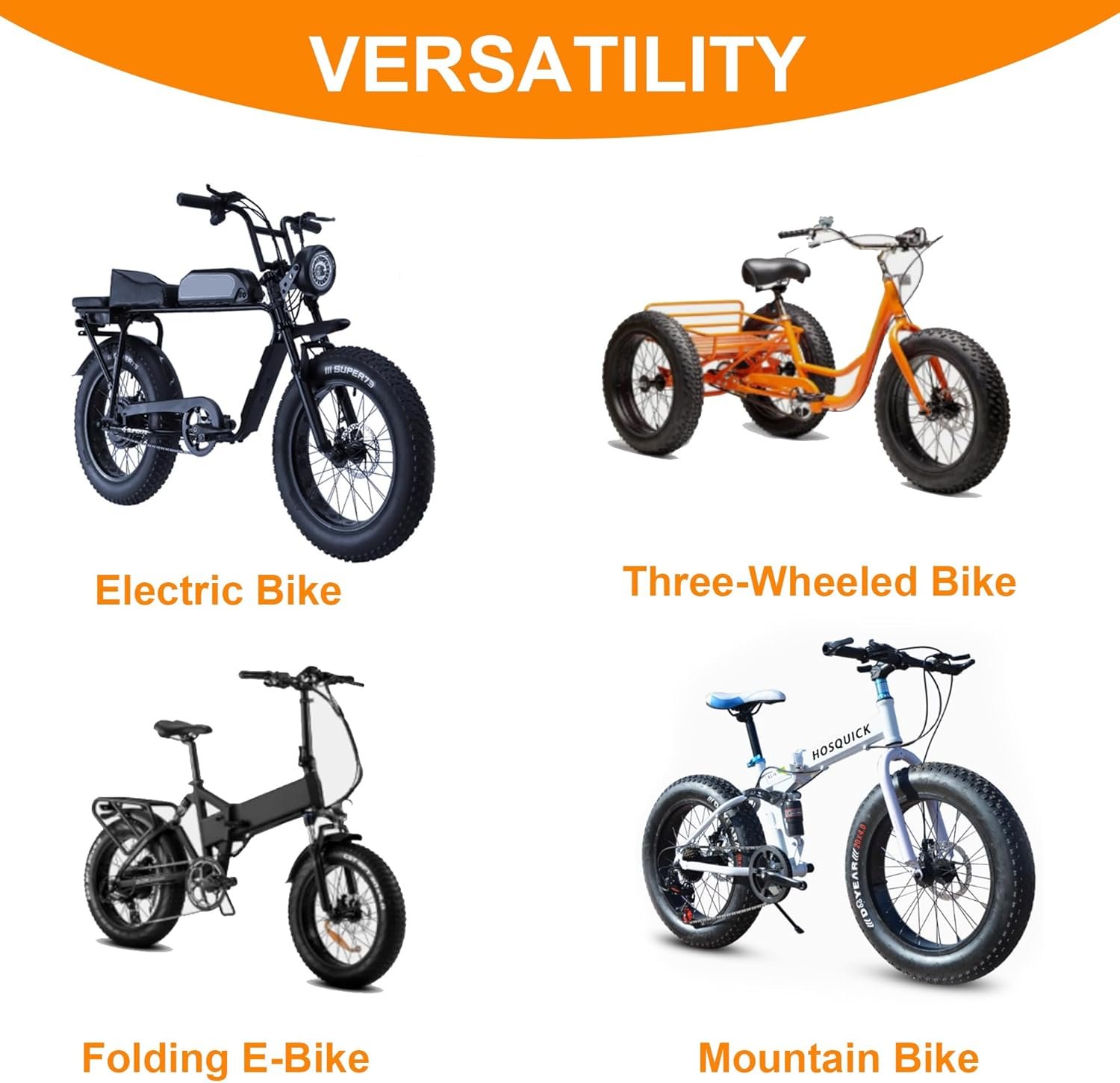 2-Pack 20x4.0 Fat Bike Tire, 20 Inch Mountain Bike Tires & Tubes Set, Folding Replacement Bicycle Tires with Tire Levers for Off-Road Bike, Ebike - Image 8