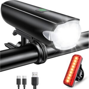 CIRYCASE Bike Lights with Wide Beam...