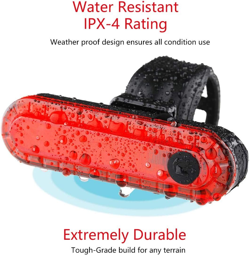 Rear Bike Lights 2 Pack, Ultra Bright USB Rechargeable Bike Tail Lights, Red High Intensity Led Accessories Fits On Any Bike or Helmet. Easy to Install for Cycling Safety Flashlight - Image 4