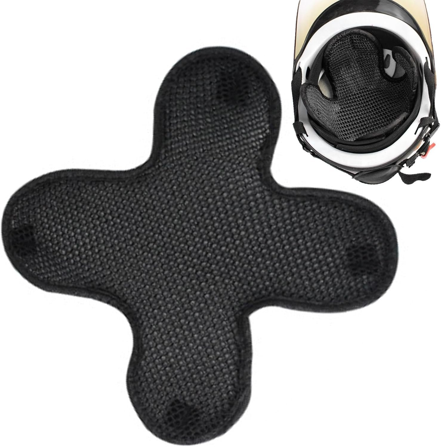 Helmet Liner Pads - 3D Cellular Mesh Comfort Insert, Universal Motorcycle Helmet Padding, Quick Dry Foam | Anti Slip Sweat Venting Cushion For Road Riding Electric Bike Safety Upgrade - Image 5