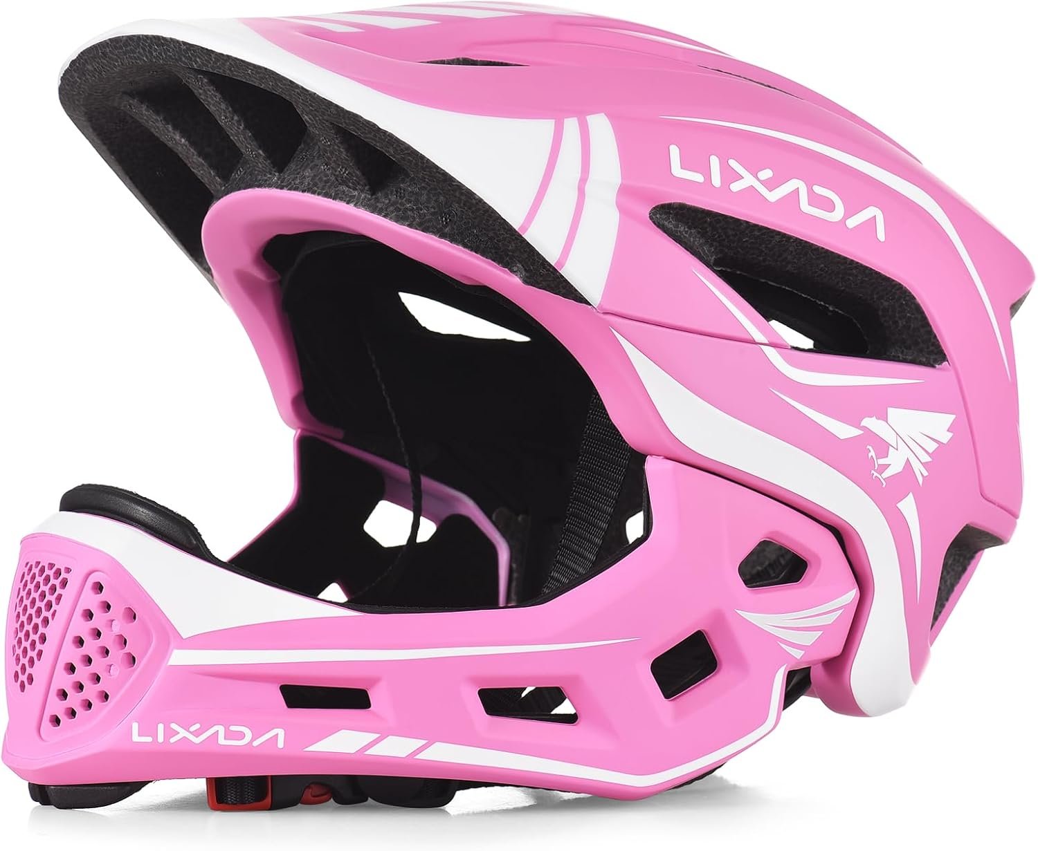 Lixada Kids Full Face Helmet Detachable Child Boys Girls Bike Helmet Protective Gear for Cycling Skateboarding Roller Skating Cycle Helmet 52-58cm - Image 4