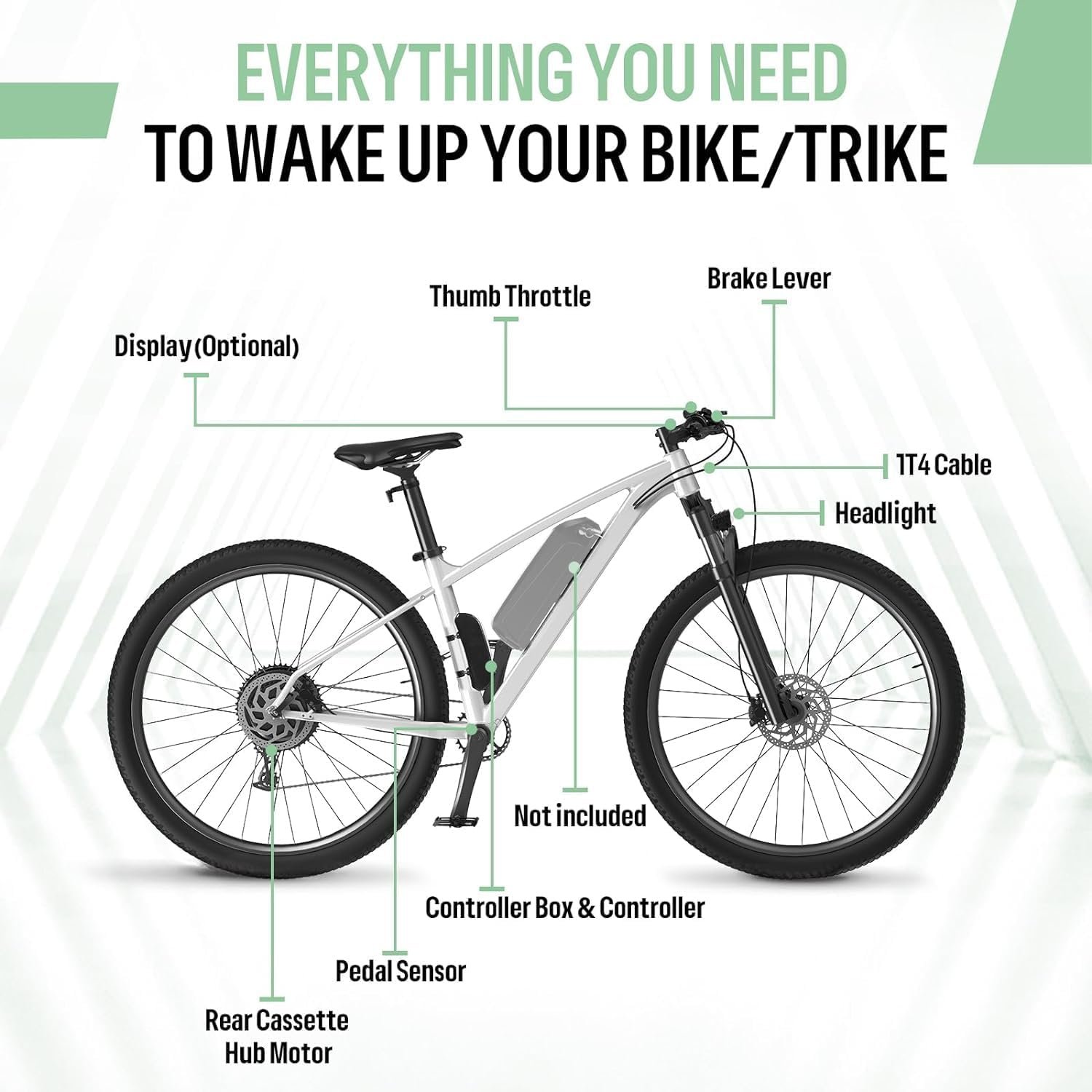 BAFANG 48V G020 G0900 Ebike Conversion Kit - Rear Hub Motor 26" 27.5" 28" 29" 700C 20" - Rear Wheel Electric Bike Conversion kit with Optional Battery Display for City Mountain Bike MTB - Image 8