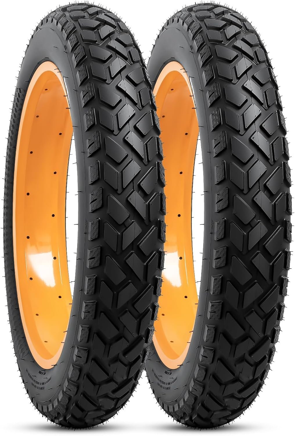 YunSCM 2-PCS 26" E-Bike Fat Tyres 26x4.0 Tires 102-559 with 26" Heavy Duty Bike Inner Tubes AV32mm Schrader Valve, Compatible with 26 x 4.0 Electric Bike/Mountain/Road Bike Tyres & Tubes - Image 8