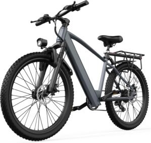 26″ Electric Bike for Adults,...