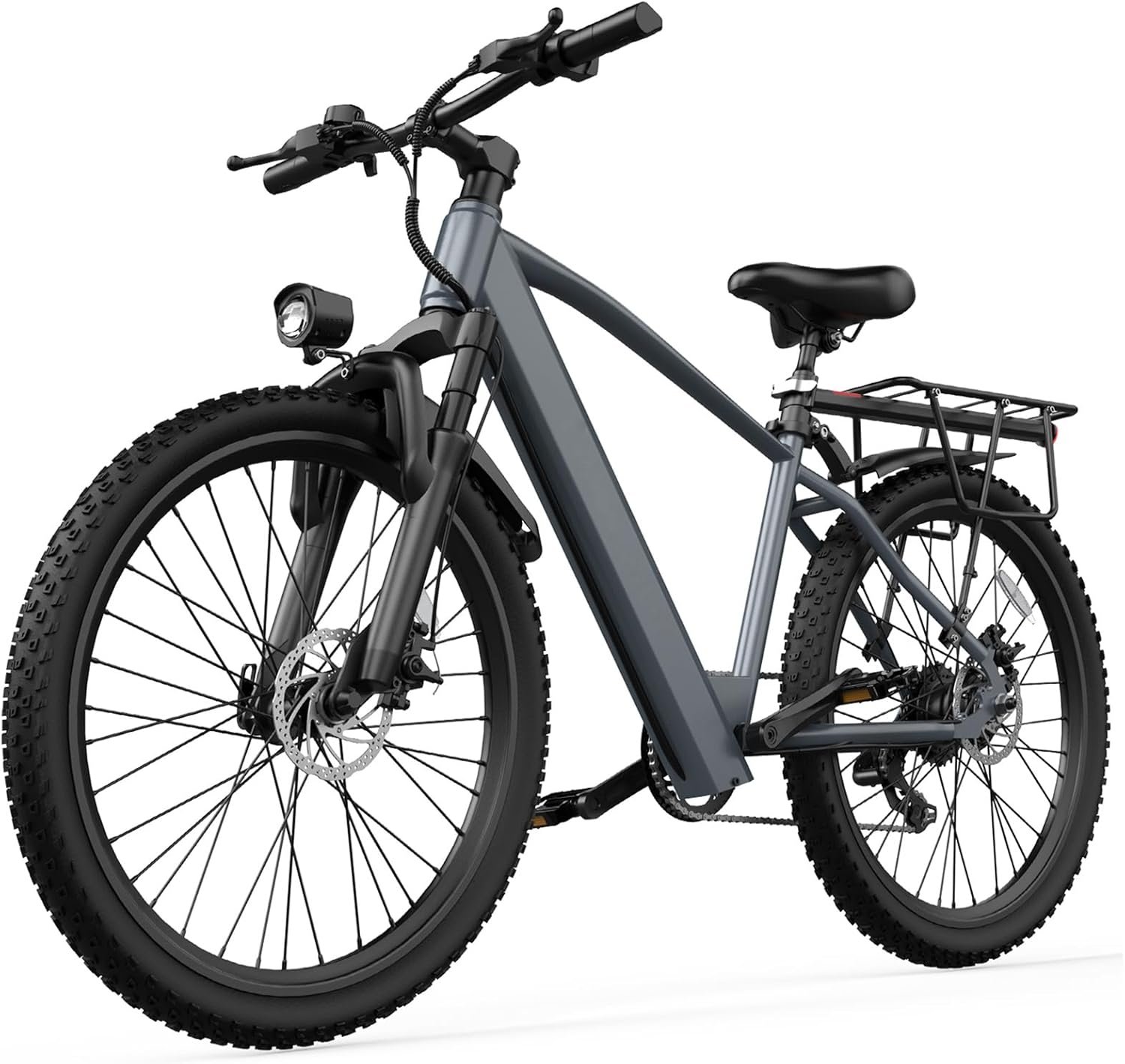 26" Electric Bike for Adults, 36V 10.4Ah Battery 250W Powerful Motor Ebike with LCD Display, 7-Speed Gear System 3 Riding Mode Electric Mountain Bikes, E-bike for Commuting