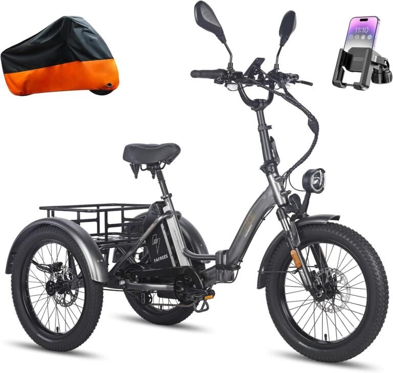 Fafrees F20 MATE Electric Tricycle Adults, Foldable Electric Trike Cargo Ebike, Hydraulic Brakes Fat Tire 3 Wheel Electric Bike for Men & Women