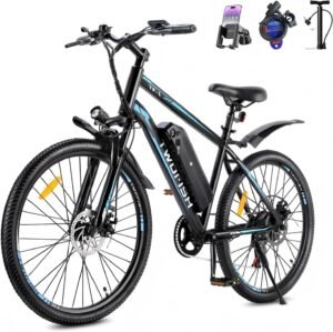 TWOFISH Electric Bike, 26″ El...
