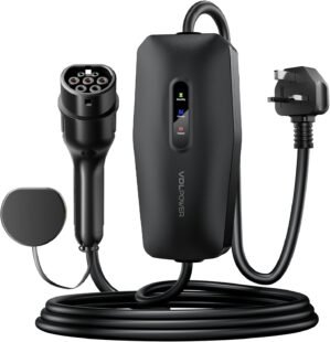 EV Charger 3kW Type 2 to 3 Pin Plug...