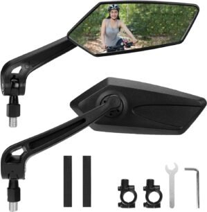 Bike Mirror 2 Pack, 360° Adjustabl...