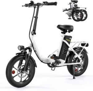Finbike U4 Electric Bike, 16″...