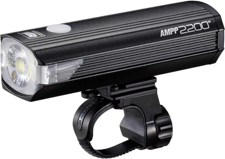 CatEye AMPP Super Bright LED Bicycle Front Lights - OptiCube Technology, IPX4 Waterproof Rated, FlexTight Easy Fit Bracket | USB Rechargeable Bike Light | Front Bike Lights | Bicycle Accessories