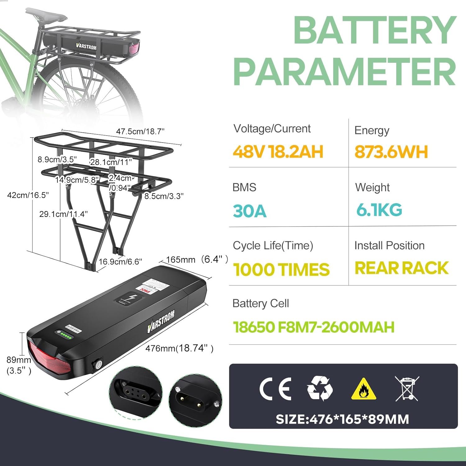 BAFANG Ebike Conversion Kit BBS01B 48V 250W Mid Drive Kit CAN Bus Electric Bike Conversion Kit with Optional 48V Battery & VD618 Display & 44T Chainring for BB68-73mm Mountain Bike - Image 4