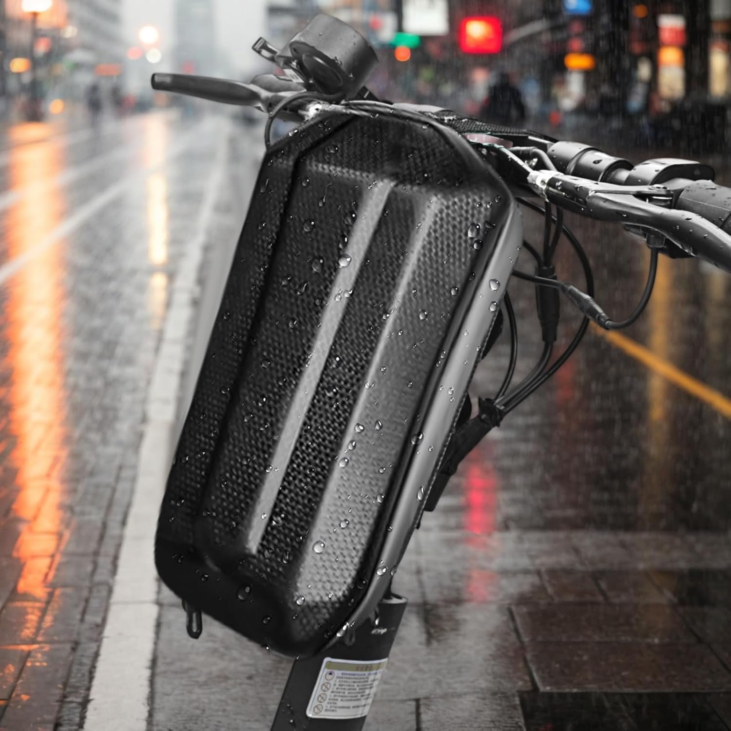 Electric Scooter Bag, 3L Hard Shell Case, Front Handlebar Holder, Portable Carry Organizer, Charger Tool Storage, Repair Accessory, Travel Helper, Daily Riding Supply - Image 4