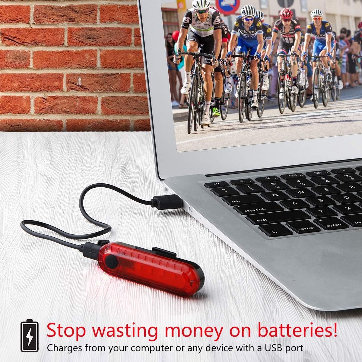 Rear Bike Lights 2 Pack, Ultra Bright USB Rechargeable Bike Tail Lights, Red High Intensity Led Accessories Fits On Any Bike or Helmet. Easy to Install for Cycling Safety Flashlight - Image 3