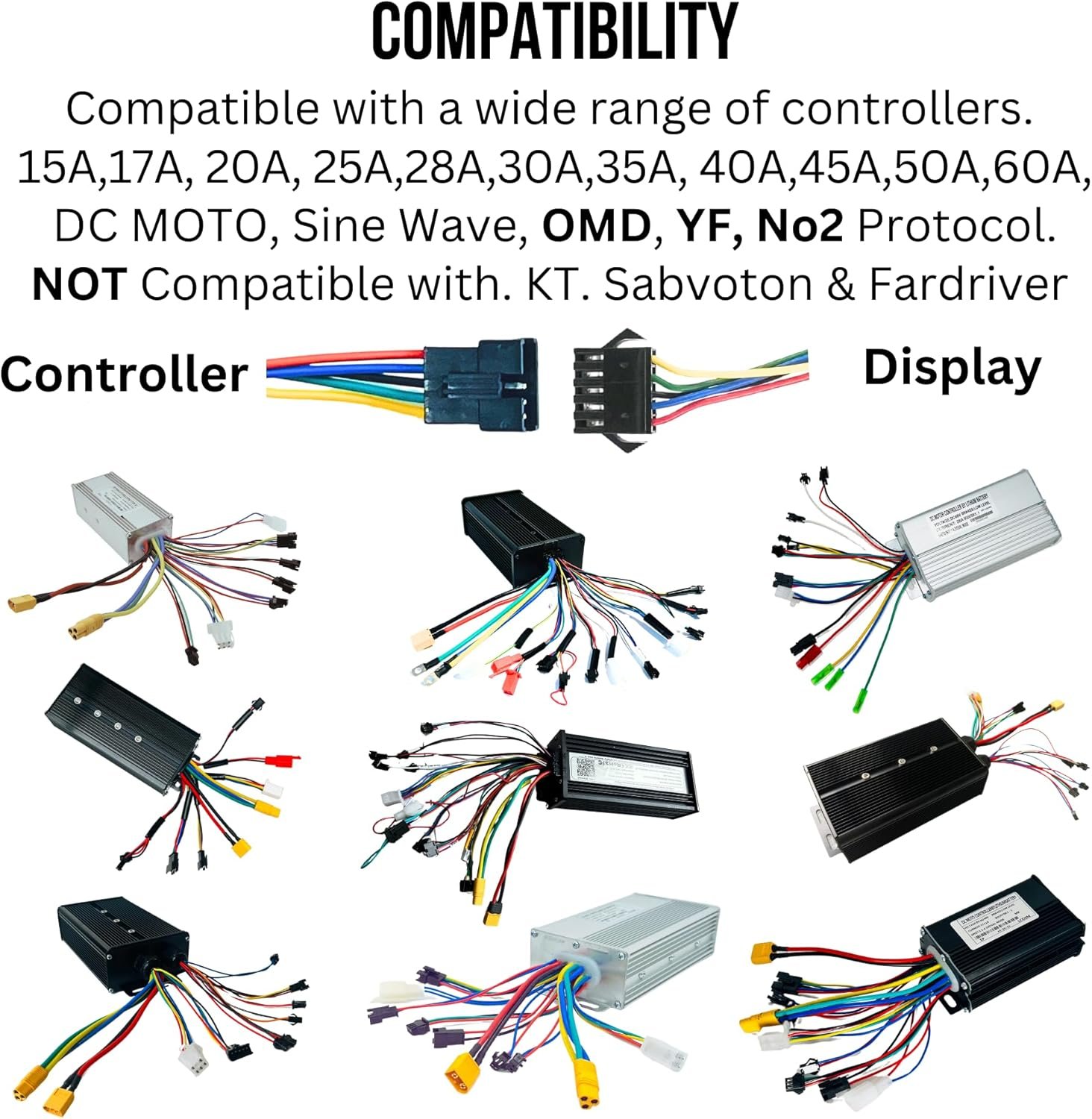 SW900 E-Bike Display, Multi-Voltage 24V-72V, Sine Wave & DC Moto Compatible, 5-Pin LED Speedometer for Electric Bikes. - Image 4