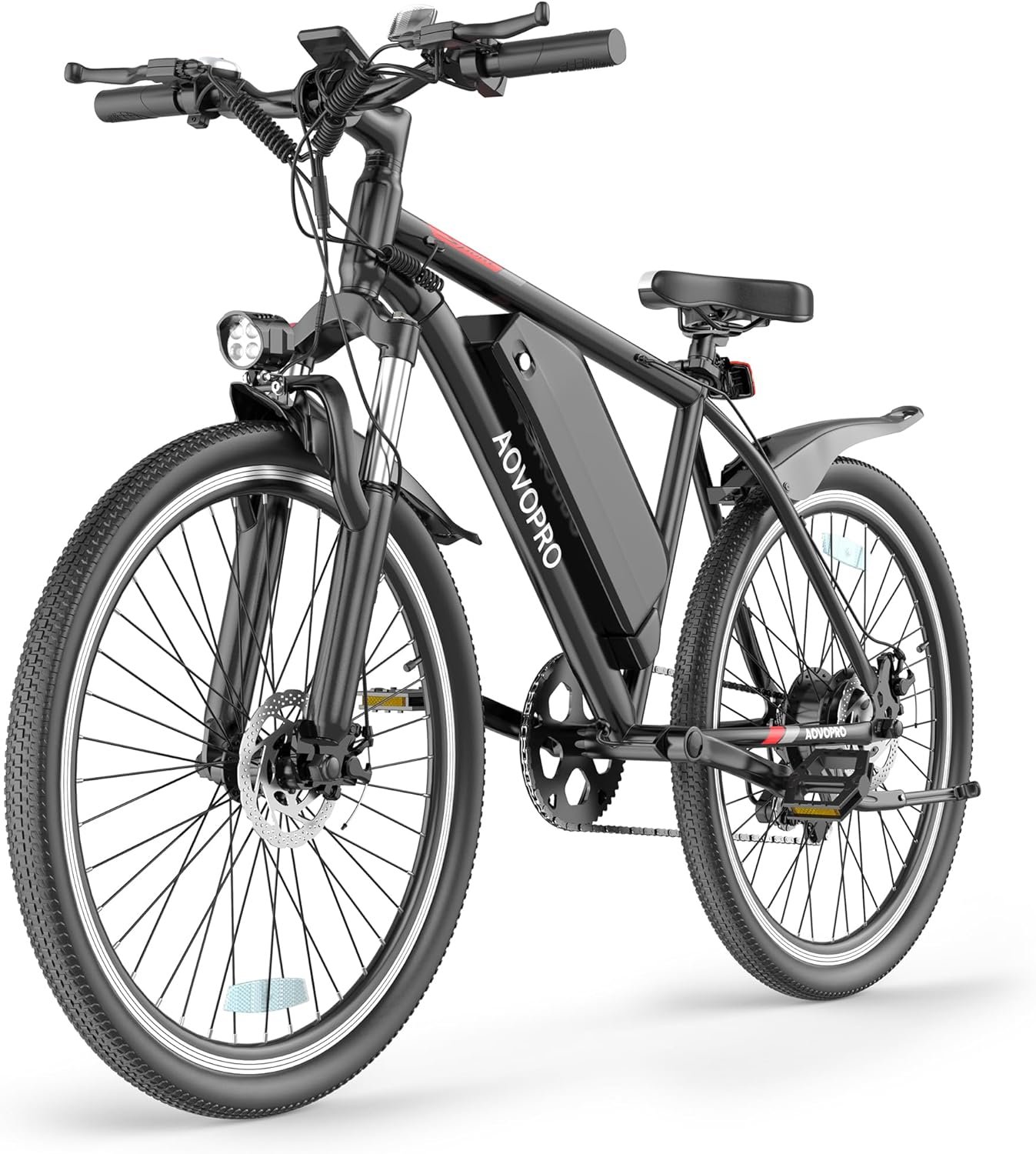 BK90 Electric Bike for Adults 26 Inch, Urban Electric Bicycle with 48V 9Ah Removable Battery & 250 Powerful Motor, 5 Pedal Assist Levels and Front Suspension E Bike for Men Women Commuter