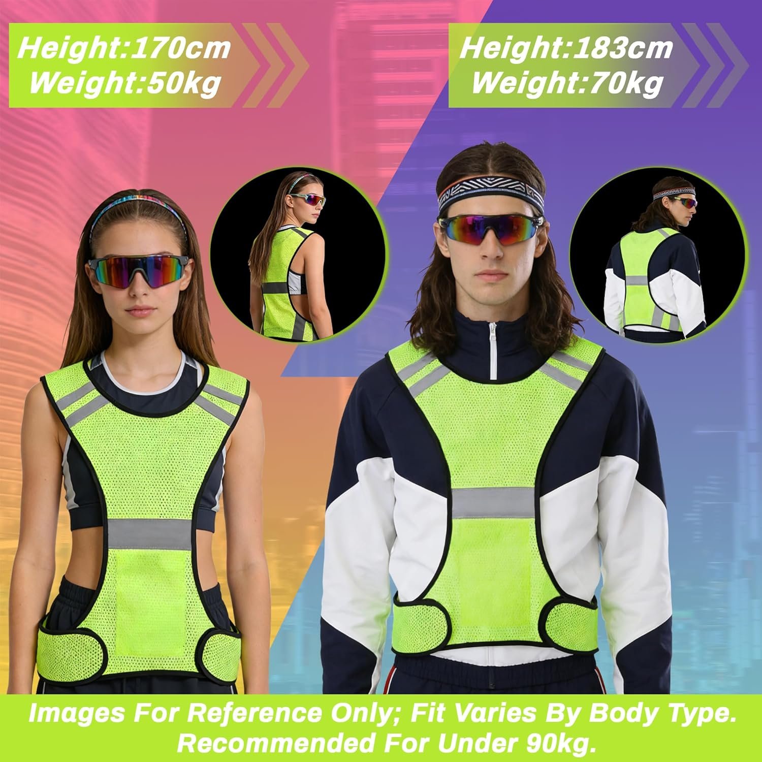 Uncle Paul Reflective Gears - Safety Vest High Visibility for Running Cycling Dog Walking Sports with Pocket for Adults Kids - Image 3