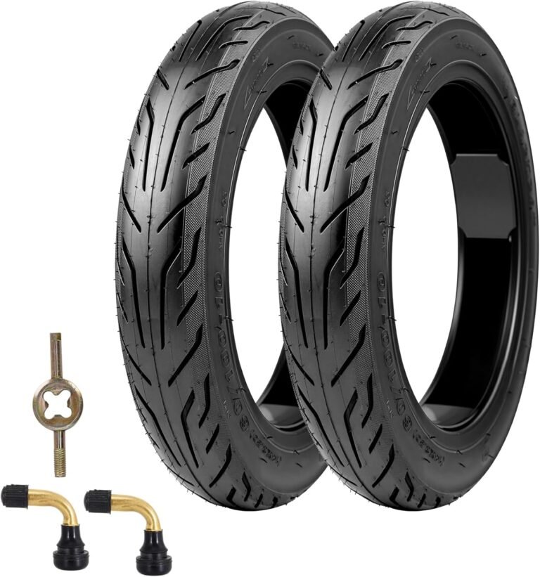 MEGHNA 14 Inch Tubeless Tyres Solid Tires (14 x 2.50) for E-Bike/Electric Bicycle - Puncture-proof Self-Healing Tyre, 60/100-10, 36 PSI - Robust Jacket without Tube