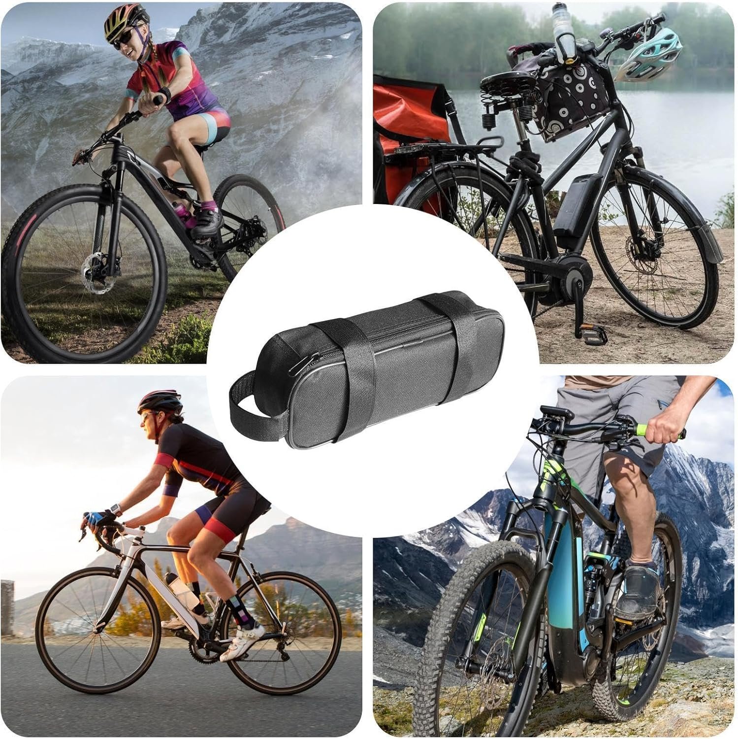 E-Bike Controller Bag, Waterproof Electric Bike Battery Protective Cover, Wear-Resistant Oxford Cloth Bicycles Controller Case, Portable Bicycle Storage Bag, for Travel, Biking, Camping - Image 6