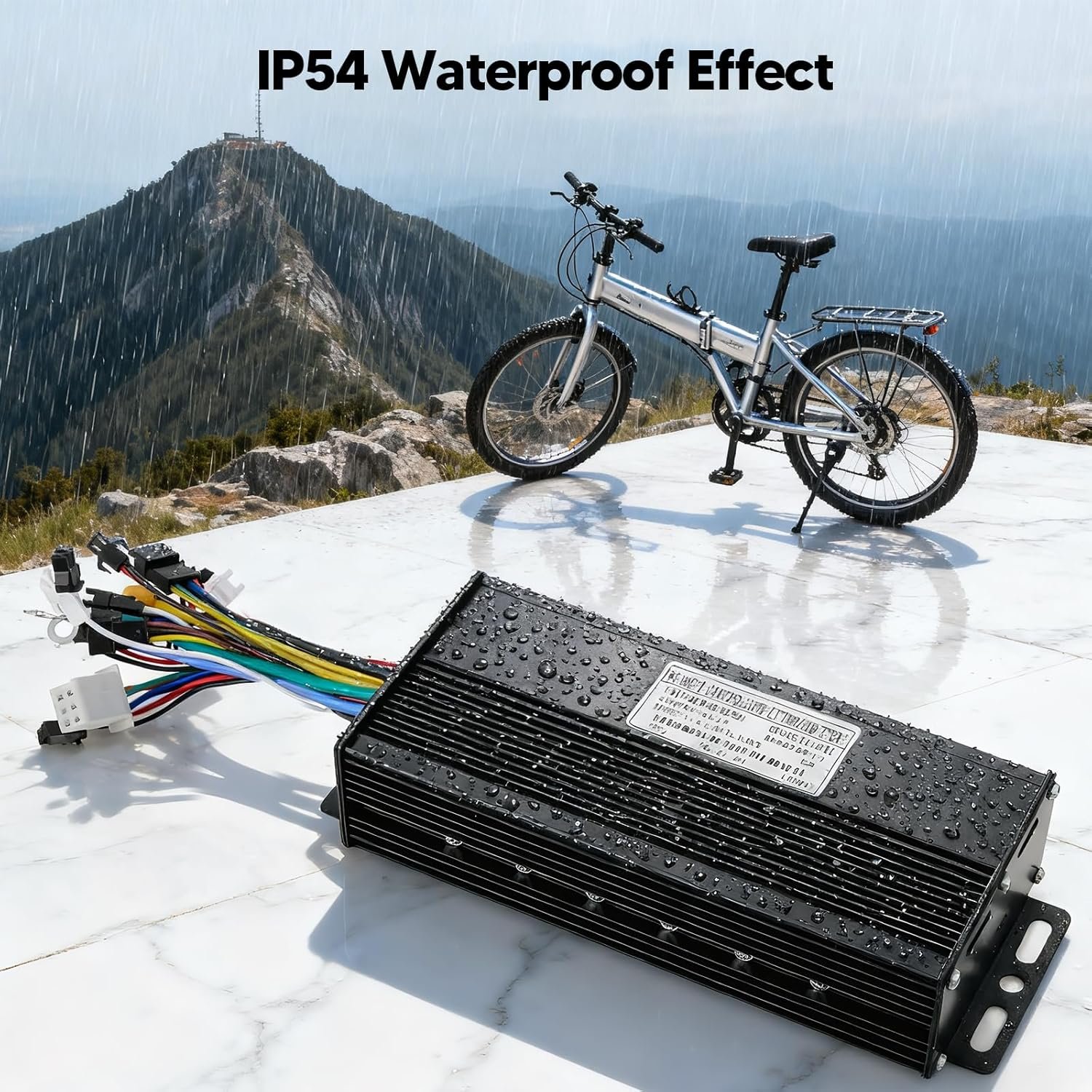 40A E-Bike Brushless Controller, 36V/48V/52V Sine Wave 1500W/2000W, Compatible with SW900 EBike Display, 3 Modes, IP54 Waterproof, Aluminum Alloy Shell for Electric Bicycle E-Scooter Motor Control - Image 5
