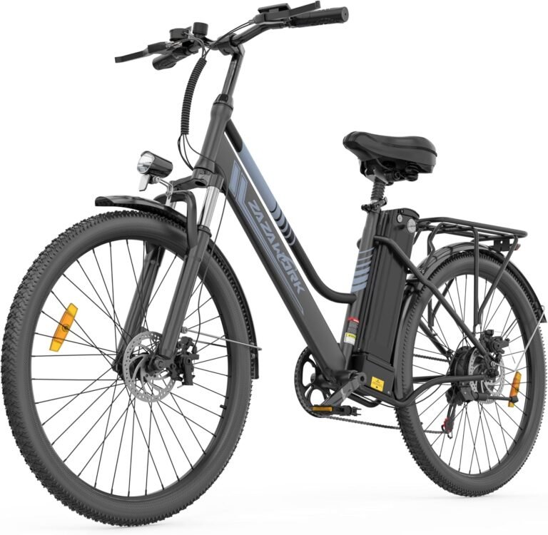 Electric Bike for Adults, 250W Rear Motor Electric Bicycle with 36V 20AH Battery, 80-120km Long Range, 7-Speed & 3 Riding Modes, 25km/h Electric Hybrid Bike for Men Women City Commute