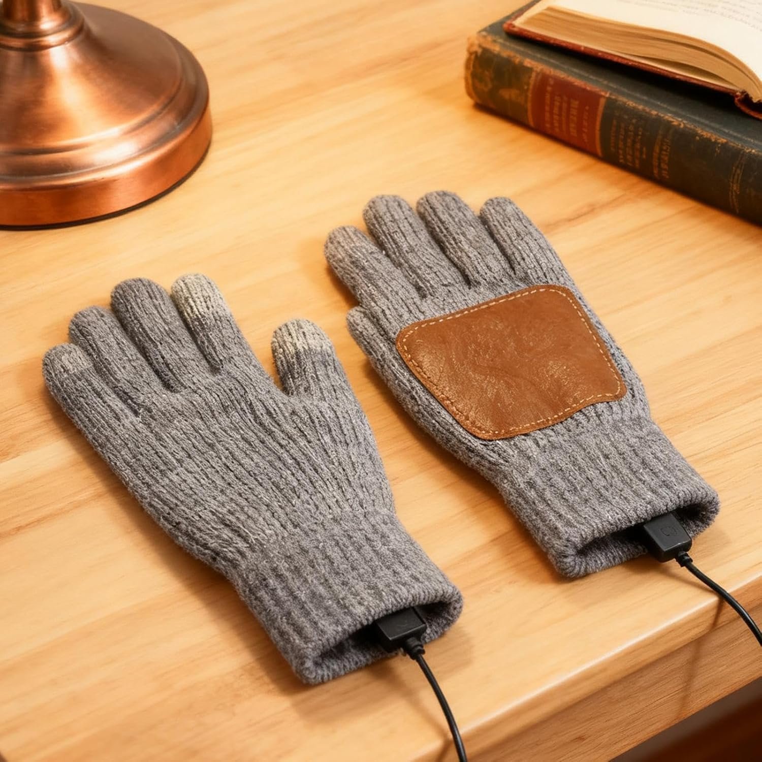 Heated Gloves for Men | Touchscreen Electric Mittens | 3 Levels Temperature Heated Ski Gloves,for BBQ Ski Cold Weather Camping Driving Running Work Motorcycle Cycling - Image 3
