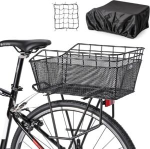 CXWXC Rear Bicycle Basket with Carg...