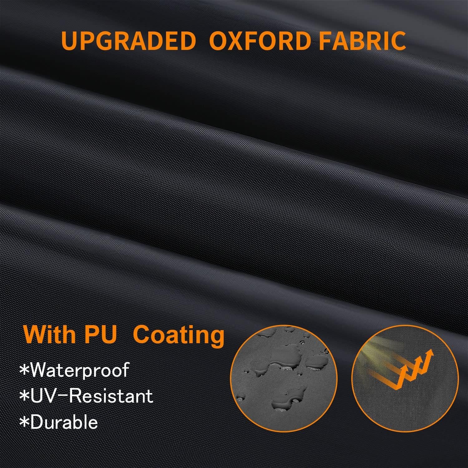 Bicycle Cover, Waterproof Outdoor Bicycle Cover 210D Oxford Polyester Black with UV Protection Rain Snow Dust for Road Bike, Motorcycle, Scooter, MTB - Image 2