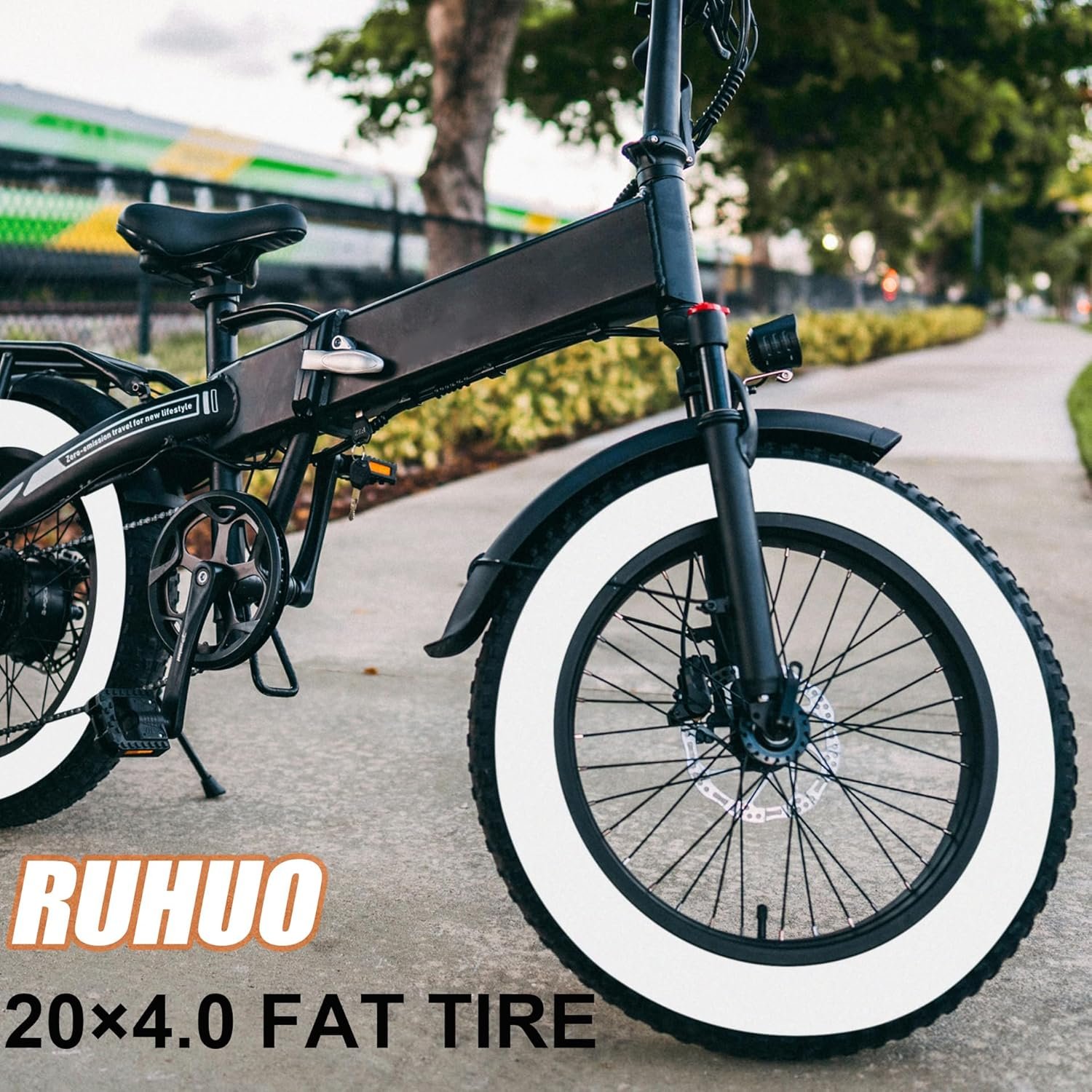 2-Pack 20x4.0 Fat Bike Tire, 20 Inch Mountain Bike Tires & Tubes Set, Folding Replacement Bicycle Tires with Tire Levers for Off-Road Bike, Ebike - Image 6