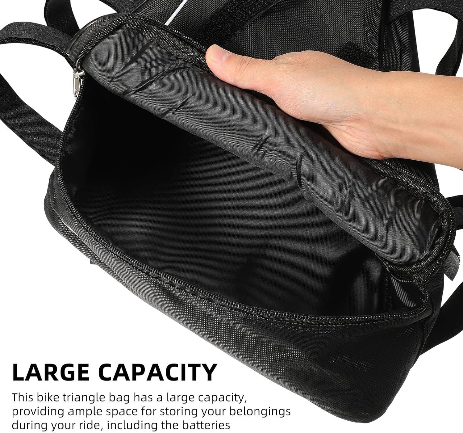 HEMOTON Ebike Battery Bag Triangle Bike Frame Bag, Electric Bicycle Conversion Kit Case for Mountain Cycling, Waterproof 1680D Oxford Storage Case for Easy Installation and Secure Storage - Image 3