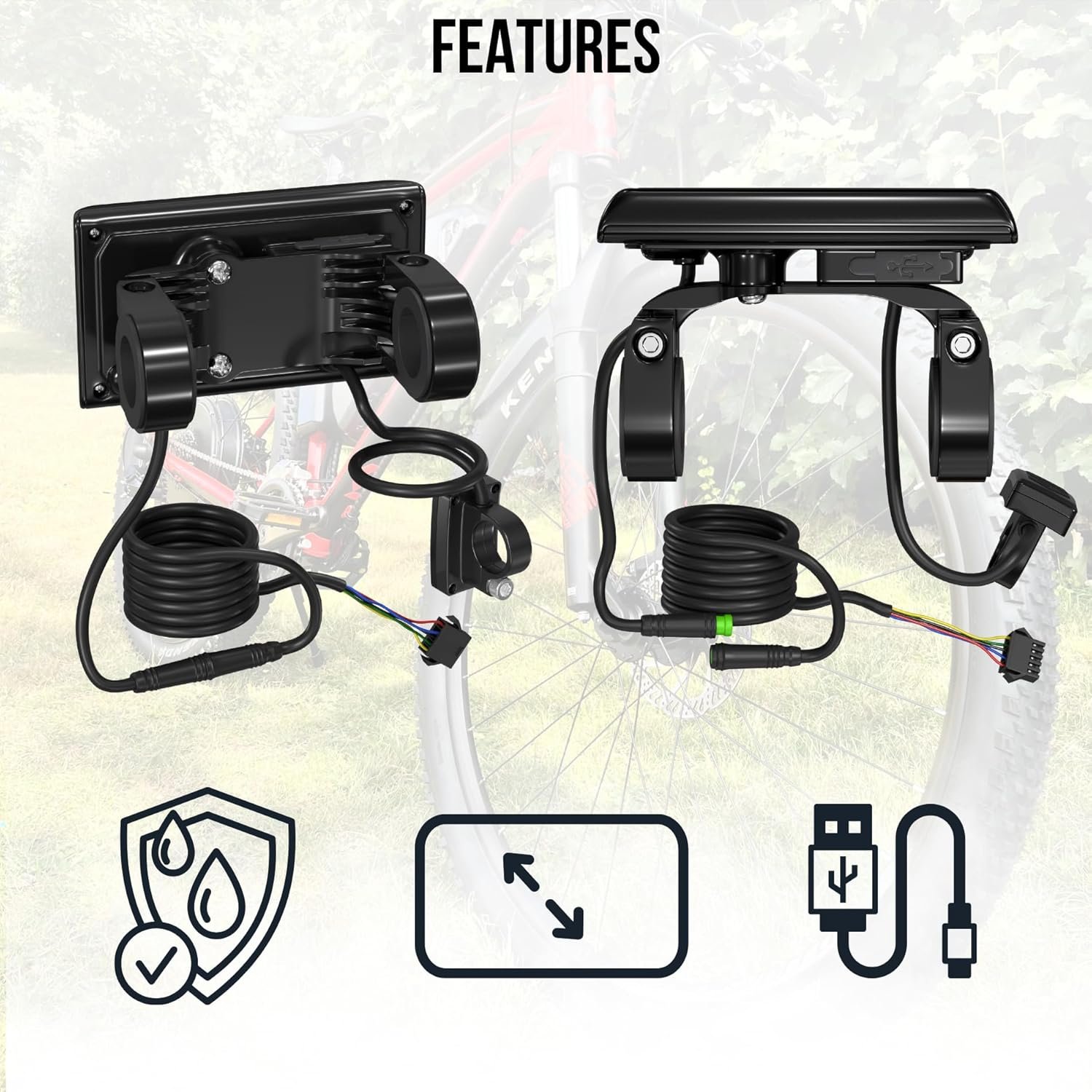 SW900 E-Bike Display, Multi-Voltage 24V-72V, Sine Wave & DC Moto Compatible, 5-Pin LED Speedometer for Electric Bikes. - Image 7