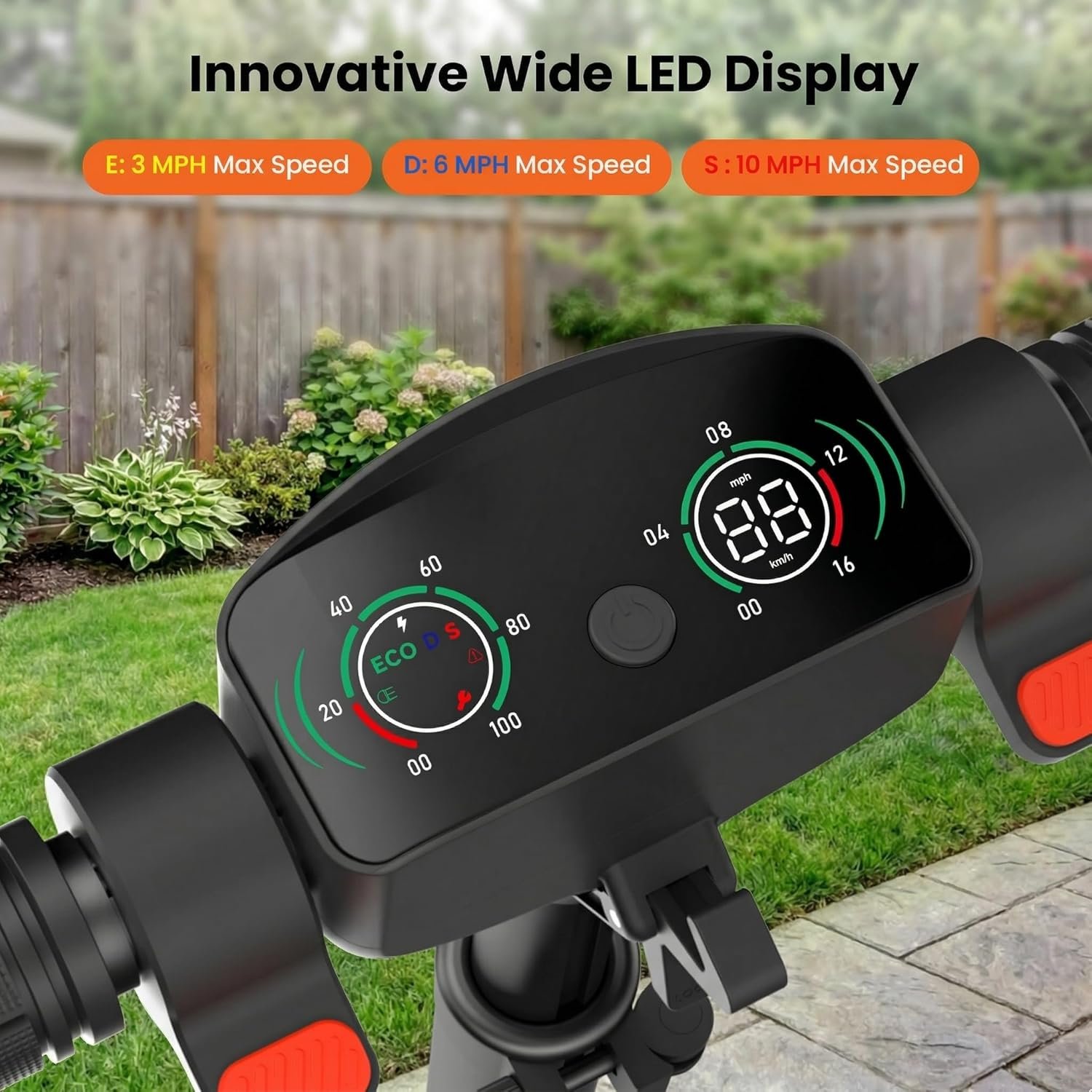 Electric Scooter for Kids, 6.5"Foldable E-Scooter for Ages 6-12 with Brakes & Dual Suspension, Up to 16 KM/H, Range 9 KM, Colorful LED Lights, Electric Scooter for Boys Girls - Image 2