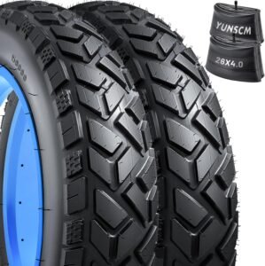 YunSCM 2-PCS 26″ E-Bike Fat T...