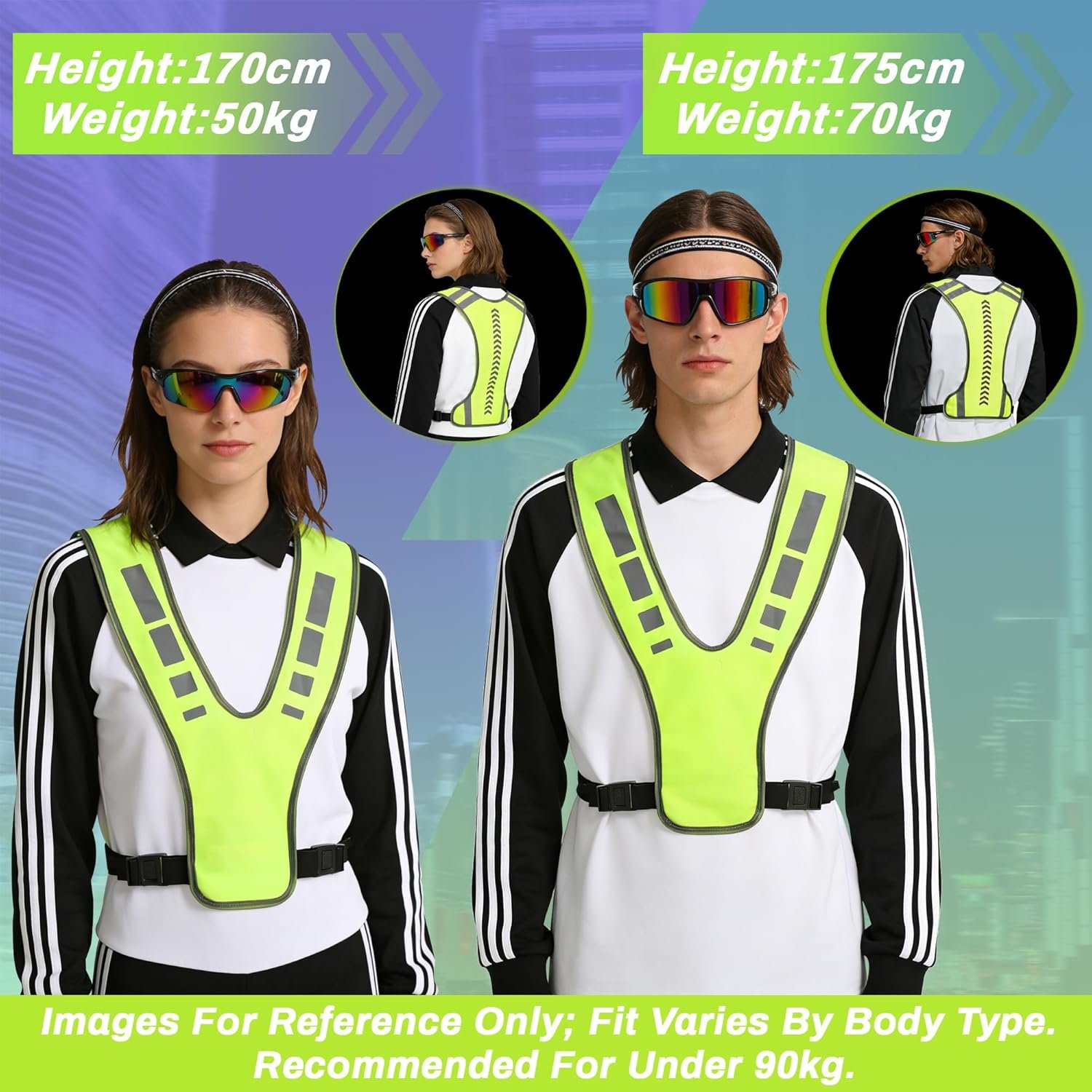 Uncle Paul Reflective Gears - Safety Vest High Visibility for Running Cycling Dog Walking Sports with Pocket for Adults Kids - Image 3