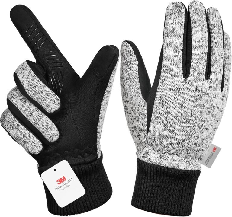 3M Thinsulate Winter Gloves - Men & Women, -10°F Thermal, Touchscreen, Anti-Slip, Cycling, Skiing, Running, Hiking, Driving, Outdoor Sports