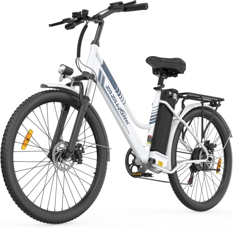 E Bikes for Men Adults, Electric Bike with 7-Speed, Disc Brakes & Spring Shock Absorber, 36V20AH Battery 100-120km Range, 250W Motor Road Bike Electric Bicycle