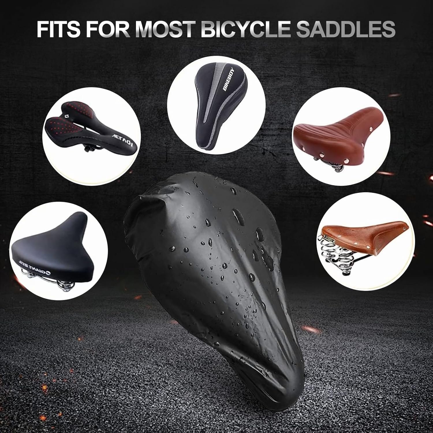 2pcs Waterproof E-Bike Battery Cover - 48x19x24 cm Dust-proof Bike Frame Bag-Universal Fit 420D Oxford Fabric and seat covers Accessories Electric Bicycle Battery Protective Cover for Outdoor Riding - Image 4