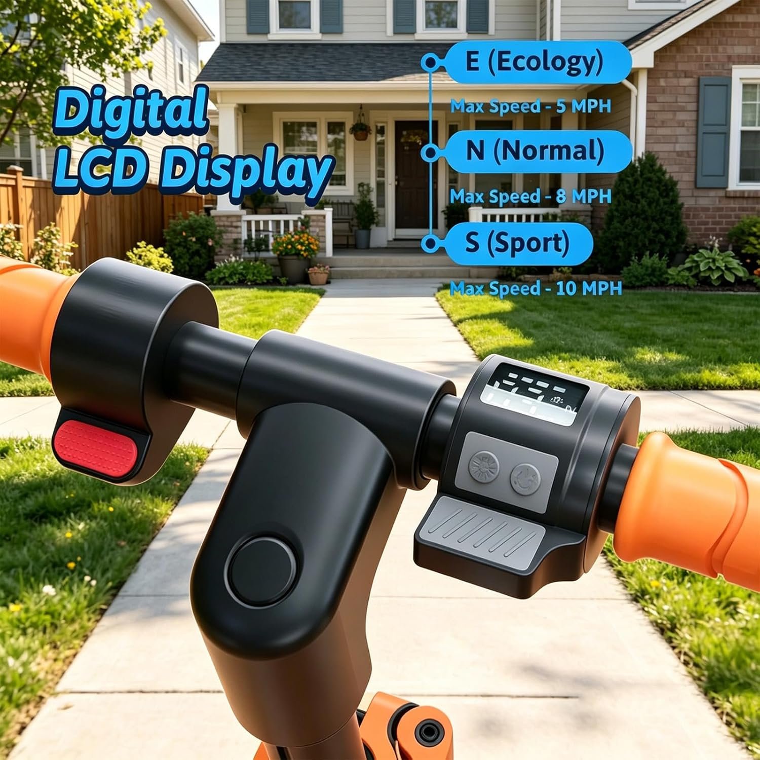 Kids Electric Scooter with 15km Range,6.5" Solid Tires,150W Motor, Foldable Aluminium Frame, Max 16km/h, Adjustable Height 75–100cm, LED Side Lights, Dual Brake System - Image 6
