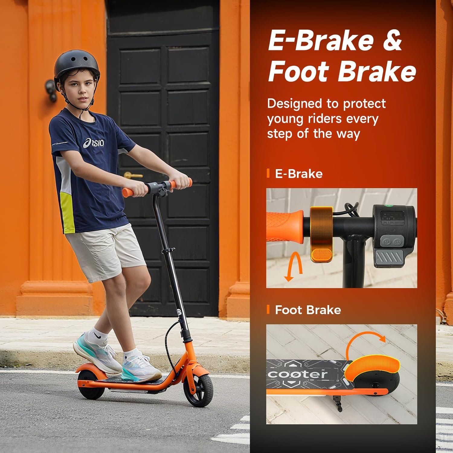 K2Pro Electric Scooter for Kids, 6" Lightweight E-Scooter for Ages 6-12, 150W Motor, Up to 16 KM/H, 10 KM Range, Adjustable Height and Colorful Lights, 3 Speed Modes - Image 2