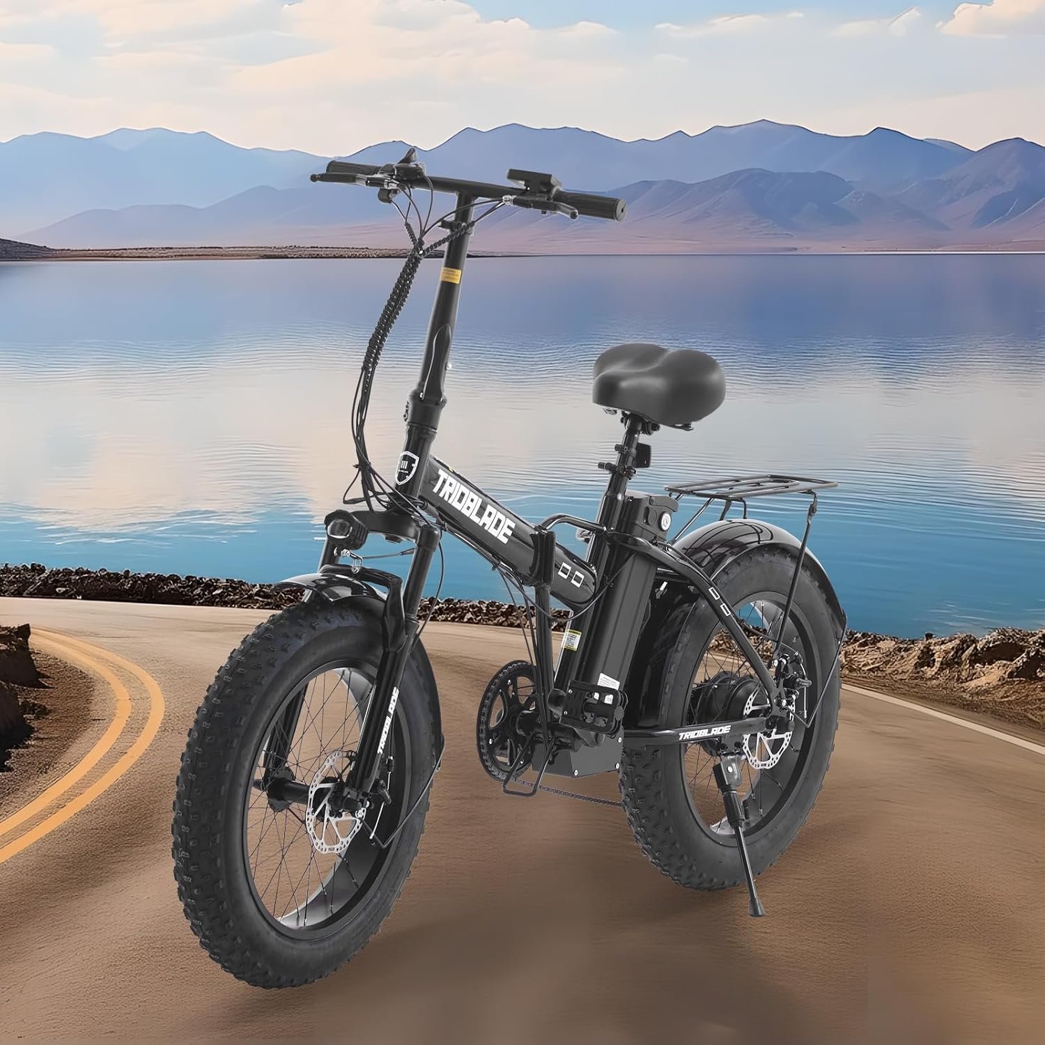 TRIOBLADE Folding Electric Bike 20 Inch Portable E-bike for Adults Height Adjustable Electric Bicycle with 250W Motor Removable 36V Battery - Image 7