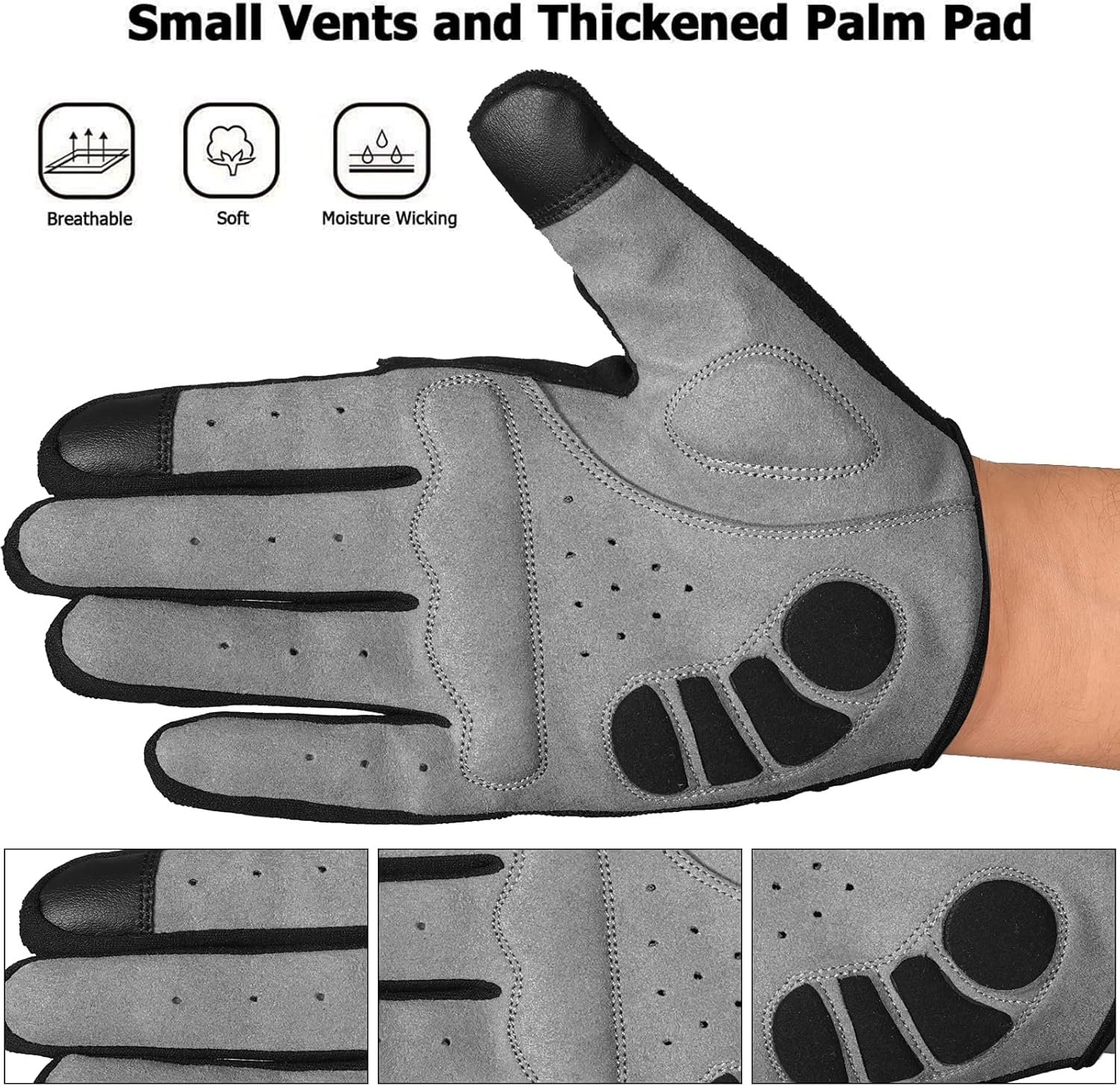 WESTWOOD FOX WFX Cycling Gloves Full Finger Mountain Bike Gloves Touchscreen MTB Gloves Padded Anti-Slip MTB Road Biking Sports Gloves for men and women - Image 7